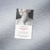 Moderne unieke tandarts visitekaartje magneet (Voorbeeld)