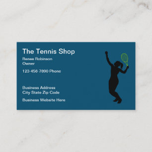 Moderne unieke tennis thema visitekaartje