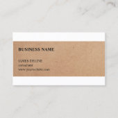 Moderne unieke textuur bruin consultant visitekaartje (Voorkant)