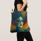 Moderne Unieke Trendy Cool Fantasy Vrouw Tote Bag (Dichtbij)