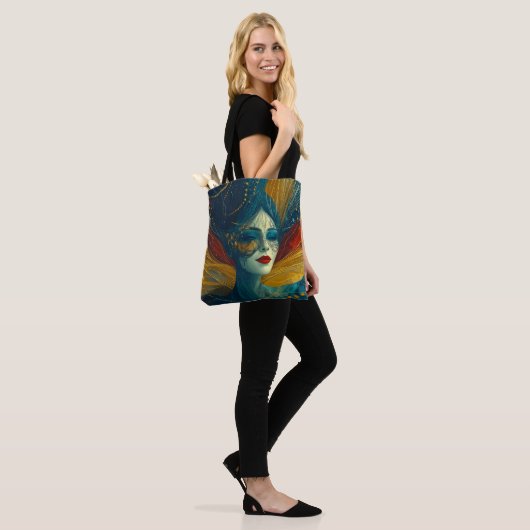 Moderne Unieke Trendy Cool Fantasy Vrouw Tote Bag (Op model)