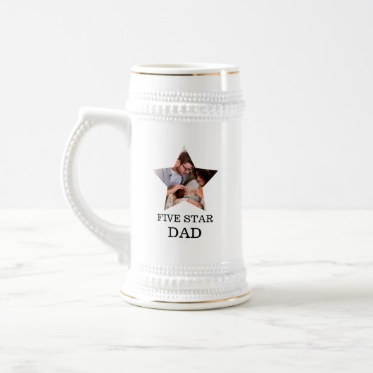 Moderne unieke vaderdag Vijf ster pa 1 foto Bierpul (Links)