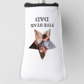 Moderne unieke vaderdag Vijf ster pa 1 foto Golfheadcover (Draai 90)