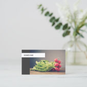 Moderne, unieke vegeteerbare persoonlijke Chef Nut Visitekaartje (Staand voorkant)