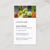 Moderne, unieke vegeteerbare persoonlijke Chef Nut Visitekaartje (Voorkant)