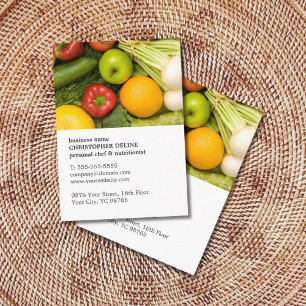 Moderne, unieke vegeteerbare persoonlijke Chef Nut Visitekaartje