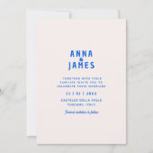 Moderne unieke vet funky Save the Date Wedding Kaart (Voorkant)