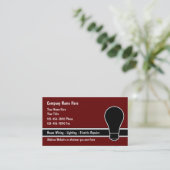 Moderne unieke Visitekaartjes van het thema Elektr (Staand voorkant)