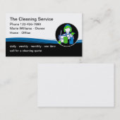 Moderne unieke Visitekaartjes voor reinigingsservi (Voorkant / Achterkant)