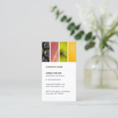 Moderne, unieke voedingsdeskundige trainer visitekaartje (Staand voorkant)