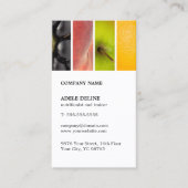 Moderne, unieke voedingsdeskundige trainer visitekaartje (Voorkant)