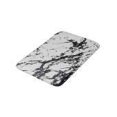 Moderne, unieke zwarte marmer stone pattern badmat (Gekanteld)