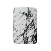 Moderne, unieke zwarte marmer stone pattern badmat (Voorkant Verticaal)