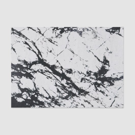 Moderne, unieke zwarte marmer stone pattern tissuepapier (Voorkant)