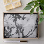 Moderne, unieke zwarte marmer stone pattern tissuepapier (Geschenk)