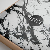 Moderne, unieke zwarte marmer stone pattern tissuepapier