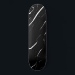 Moderne, unieke zwarte marmerpatroon persoonlijk skateboard<br><div class="desc">Dit moderne en trendy patroon is perfect voor elk stijlvol man of elke vrouw. Hij heeft een hedendaags en koel, geïsoleerd, met elkaar bekleed marmer patroon in wit en zwart. Het is elegant, eenvoudig, strak en uniek. ***BELANGRIJKE NOTA VAN HET ONTWERP: Voor om het even welk verzoek van het douaneontwerp...</div>