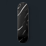 Moderne, unieke zwarte marmerpatroon persoonlijk skateboard<br><div class="desc">Dit moderne en trendy patroon is perfect voor elk stijlvol man of elke vrouw. Hij heeft een hedendaags en koel, geïsoleerd, met elkaar bekleed marmer patroon in wit en zwart. Het is elegant, eenvoudig, strak en uniek. ***BELANGRIJKE NOTA VAN HET ONTWERP: Voor om het even welk verzoek van het douaneontwerp...</div>
