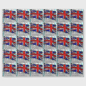 Moderne Union Jack Britse vlag Cadeaupapier (Vlak)