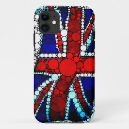 Moderne Union Jack Britse vlag iPhone 11 Hoesje