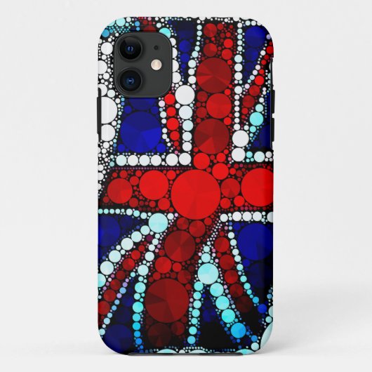 Moderne Union Jack Britse vlag Case-Mate iPhone Case (Achterkant)
