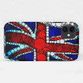 Moderne Union Jack Britse vlag Case-Mate iPhone Case (Achterkant (horizontaal))