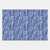 Moderne unisex waterverf blauw kleurstofpatroon inpakpapier vel (Voorkant 2)