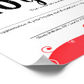 Moderne universeel certificaat ter nagedachtenis v poster (Hoek)