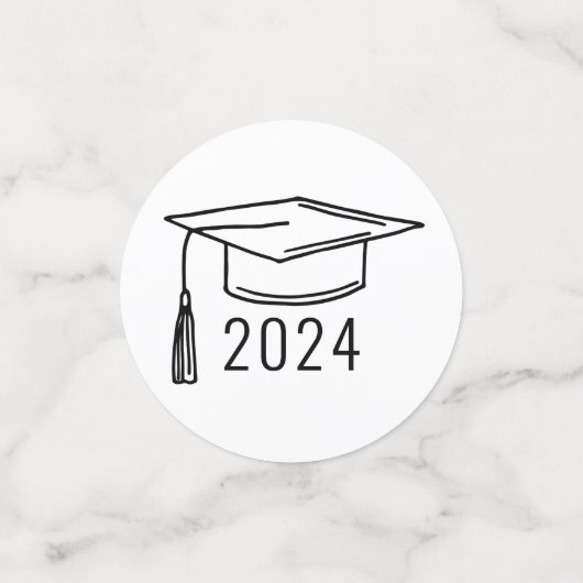 Moderne Universiteit Afstuderen de Aangepaste Foto Confetti (Kleine voorkant)