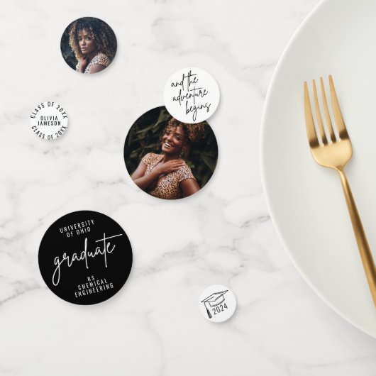 Moderne Universiteit Afstuderen de Aangepaste Foto Confetti (Groep)