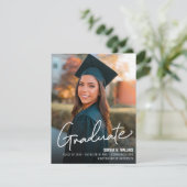 Moderne Universiteit Afstuderen Photo Class jaar A Aankondiging (Staand voorkant)