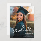 Moderne Universiteit Afstuderen Photo Class jaar A Aankondiging (Voorkant / Achterkant)