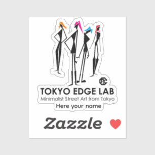 Moderne Urbane K-Pop Meisjes Grafisch - Tokyo Edge Sticker