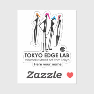 Moderne Urbane K-Pop Meisjes Grafisch - Tokyo Edge Sticker