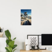 Moderne Urbane Skateboard Slaapkamer Muur Poster (Thuiskantoor)