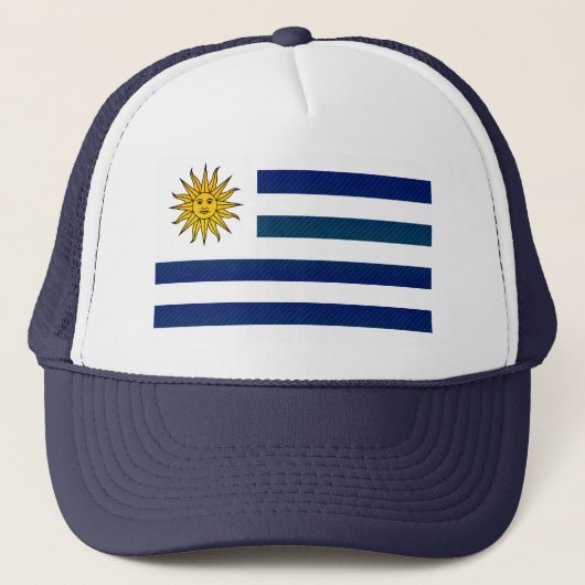 Moderne Uruguayaanse vlag Trucker Pet (Voorkant)