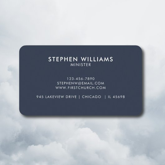 Moderne Uw Kerk Logo Minister Minimalistische Mari Visitekaartje