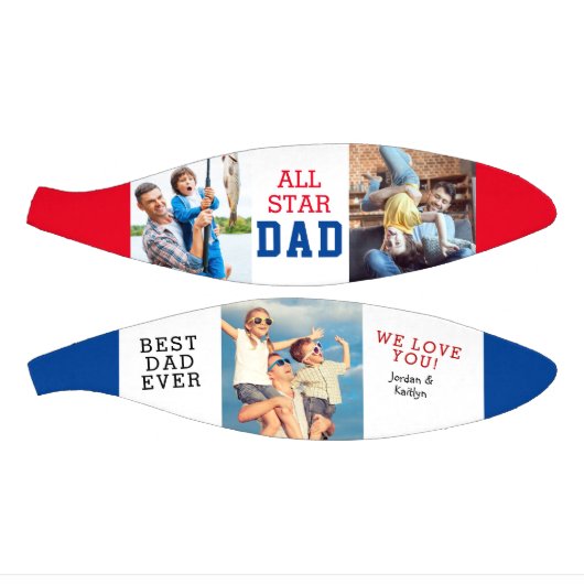 Moderne vader ALL STAR DAD 3 Foto Collage Basketbal (Panelen)