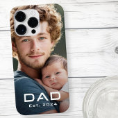 Moderne vader beste jaar vaderdag nieuwe baby foto Case-Mate iPhone case