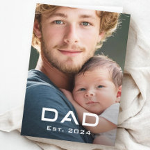 Moderne vader beste jaar vaderdag nieuwe baby foto