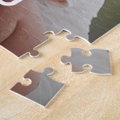 Moderne vader beste jaar vaderdag nieuwe baby foto legpuzzel (Zijkant)