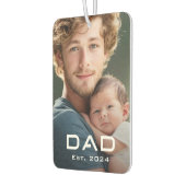 Moderne vader beste jaar vaderdag nieuwe baby foto luchtverfrisser (Links)