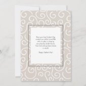 Moderne vader eerste vaderdag met je foto feestdagenkaart (Achterkant)