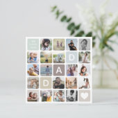 Moderne vader Foto Collage Vaderdag Family Love (Staand voorkant)