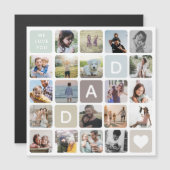 Moderne vader Foto Collage Vaderdag Family Love (Voorkant / Achterkant)