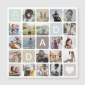 Moderne vader Foto Collage Vaderdag Family Love (Voorkant)