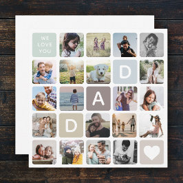 Moderne vader Foto Collage Vaderdag Family Love