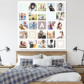 Moderne vader Foto Collage Vaderdag Family Love Canvas Afdruk (Insitu (Slaapkamer))