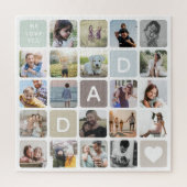 Moderne vader Foto Collage Vaderdag Family Love Legpuzzel (Verticaal)