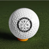 Moderne vader gepersonaliseerde naam golf liefhebb golfballen